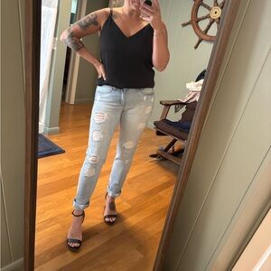 Vintage Reunion Jeans | Light blue, distressed